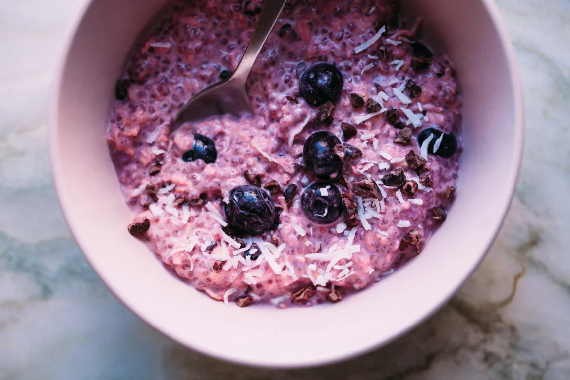 Coconut Beet Overnight Oats - Golubka Kitchen