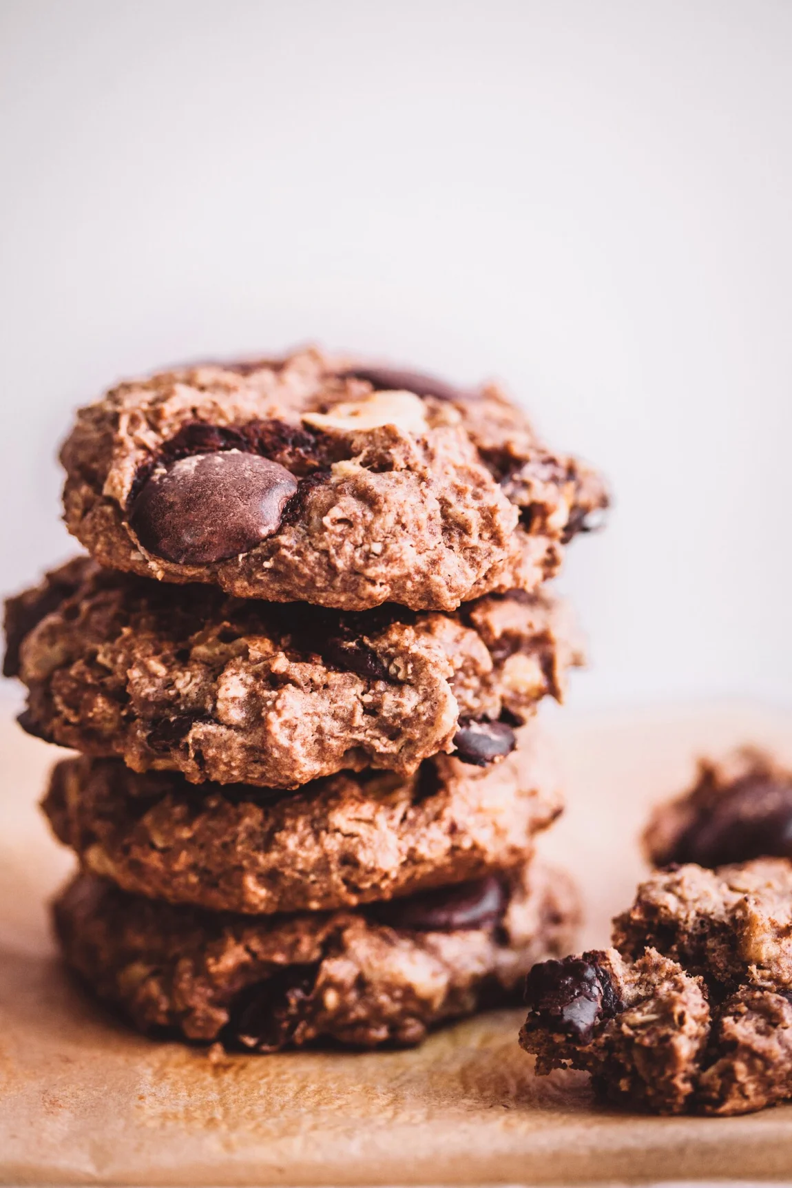 Chunky Monkey Cookies, Vegan and Gluten-Free - Golubka Kitchen