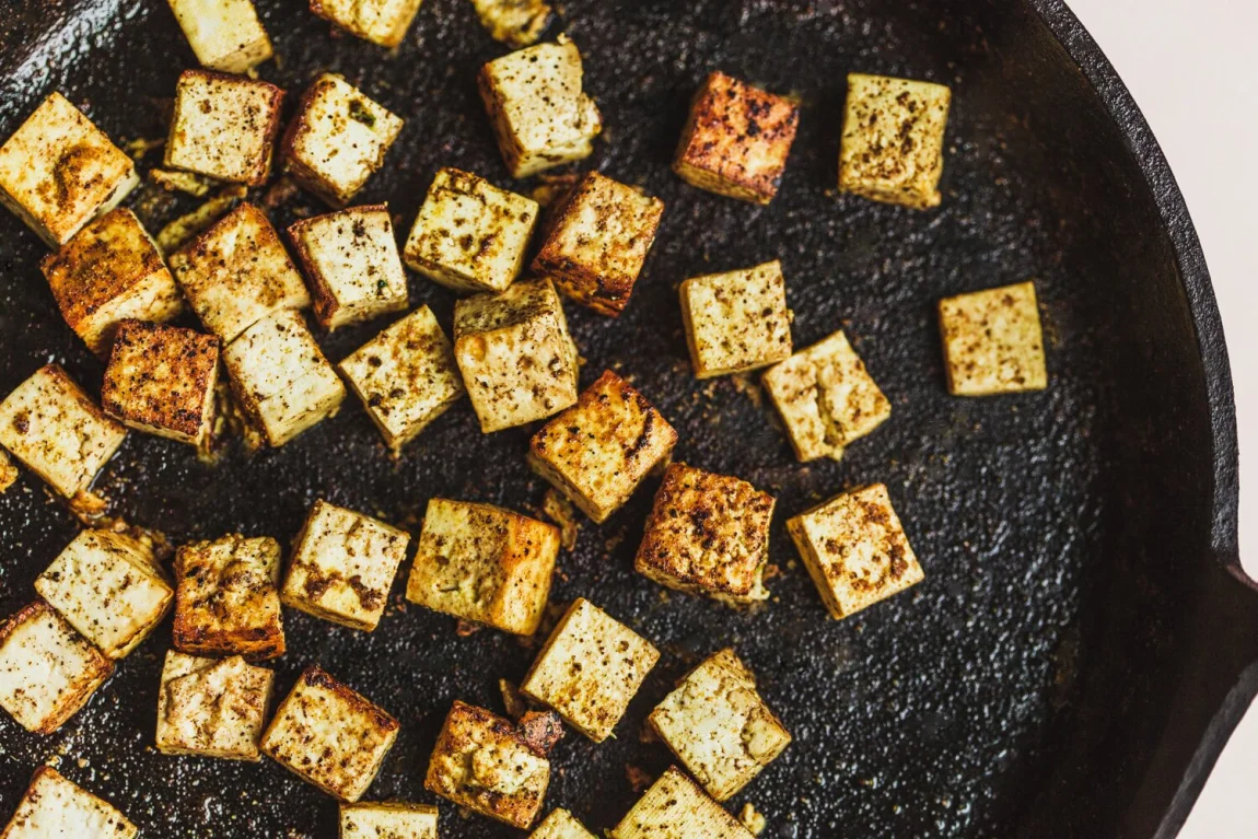 Tofu Saag Paneer, Spring Style - Golubka Kitchen