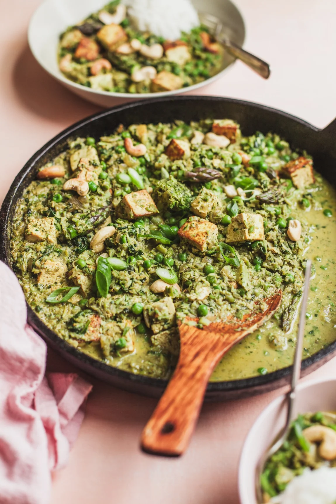 Tofu Saag Paneer, Spring Style - Golubka Kitchen