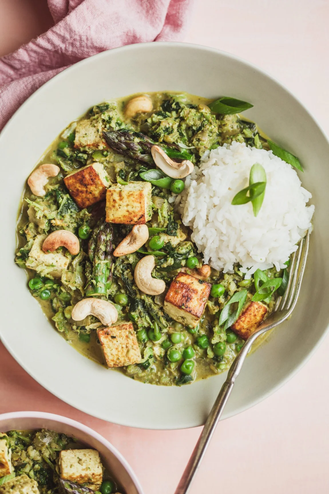 Tofu Saag Paneer, Spring Style - Golubka Kitchen