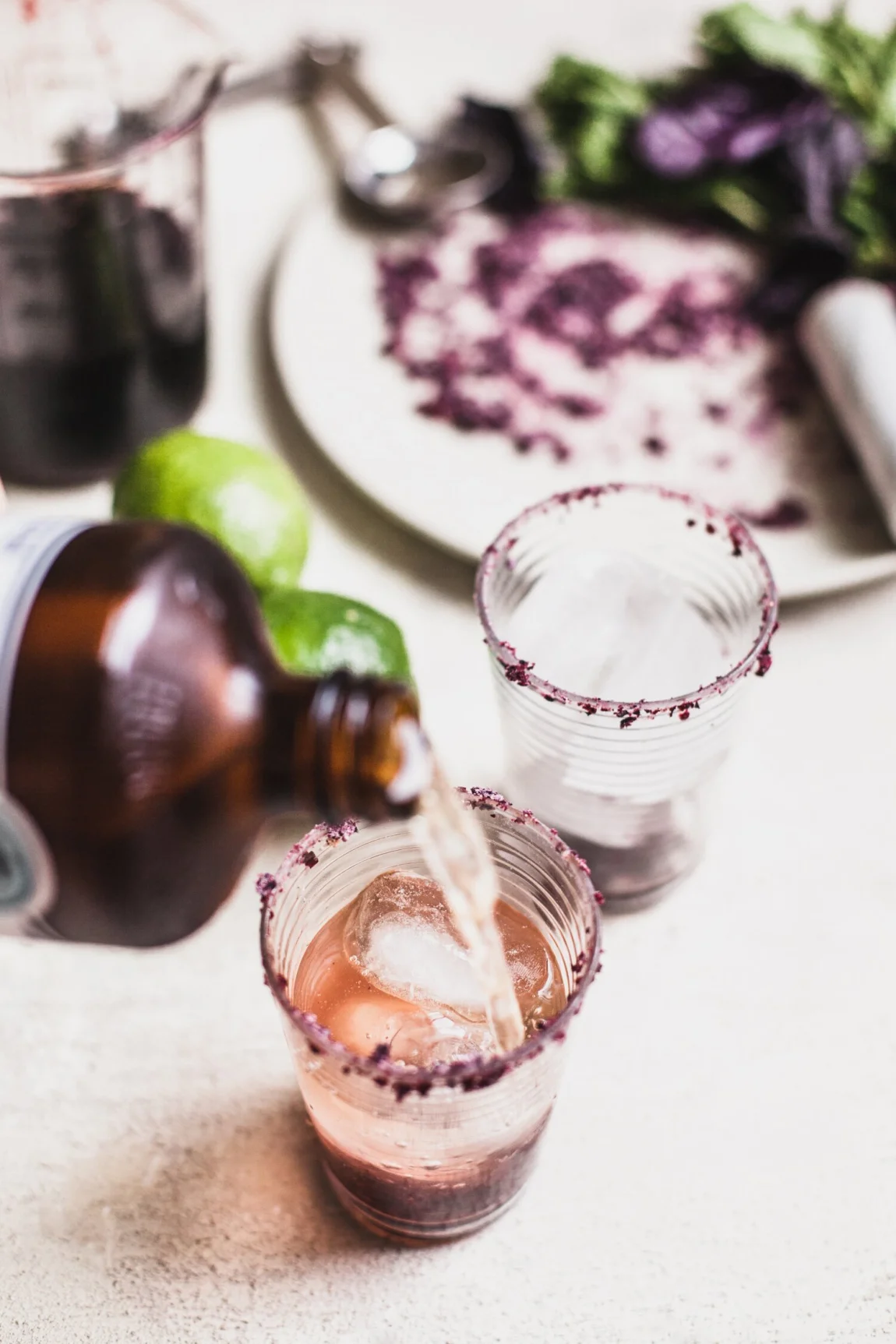 Cherry Syrup and Cherry Kombucha Mocktail - Golubka Kitchen