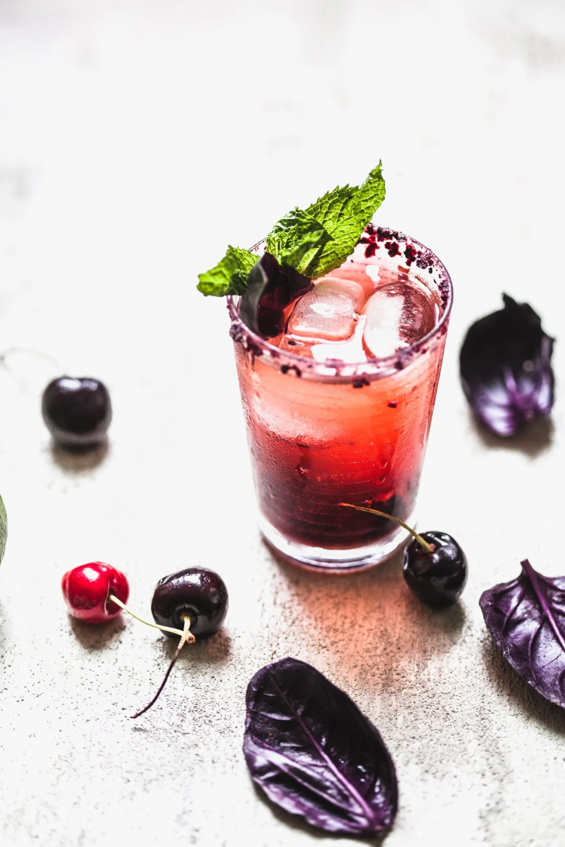 Cherry Syrup and Cherry Kombucha Mocktail - Golubka Kitchen