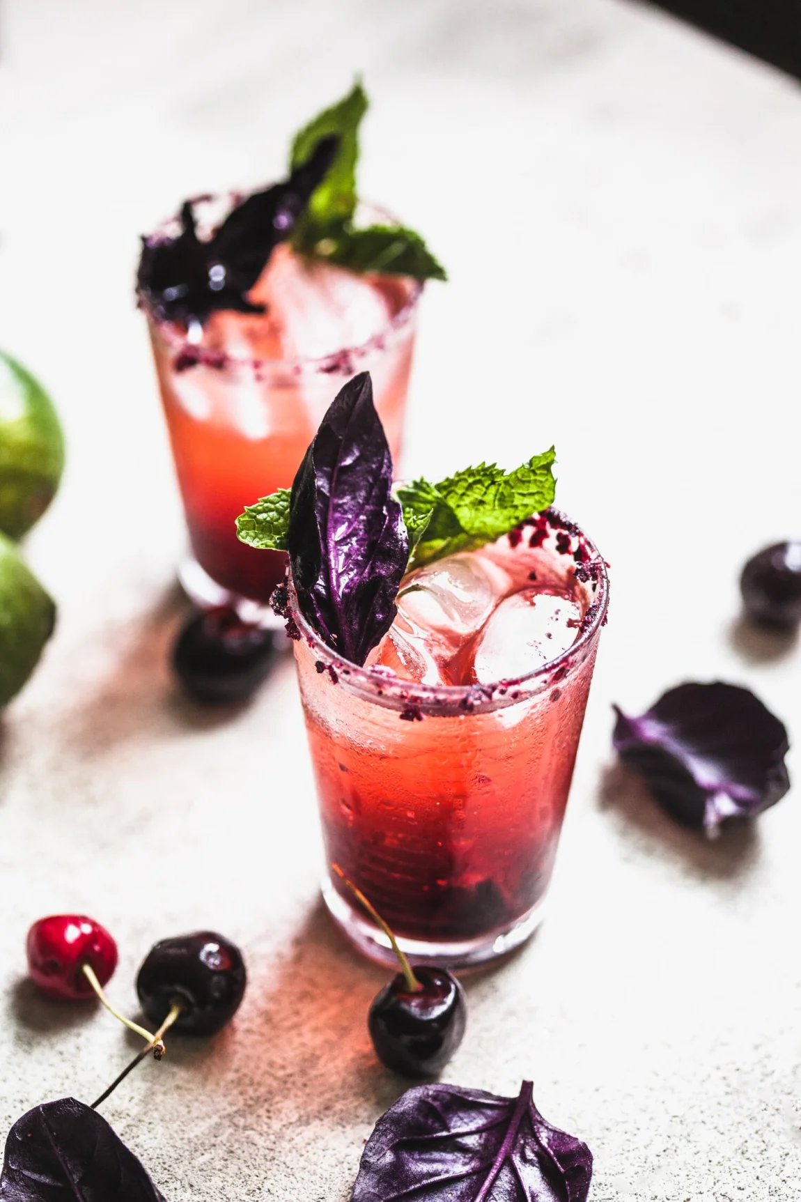Cherry Syrup and Cherry Kombucha Mocktail - Golubka Kitchen