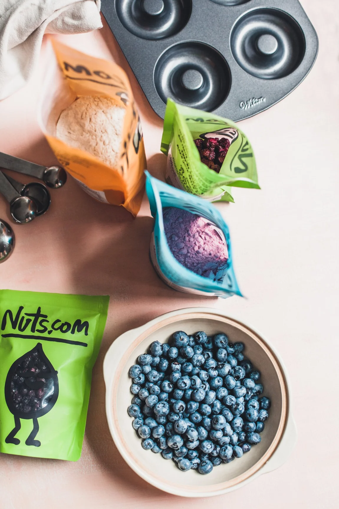 Gluten-Free Lemon Blueberry Donuts with a Coconut Glaze - Golubka Kitchen