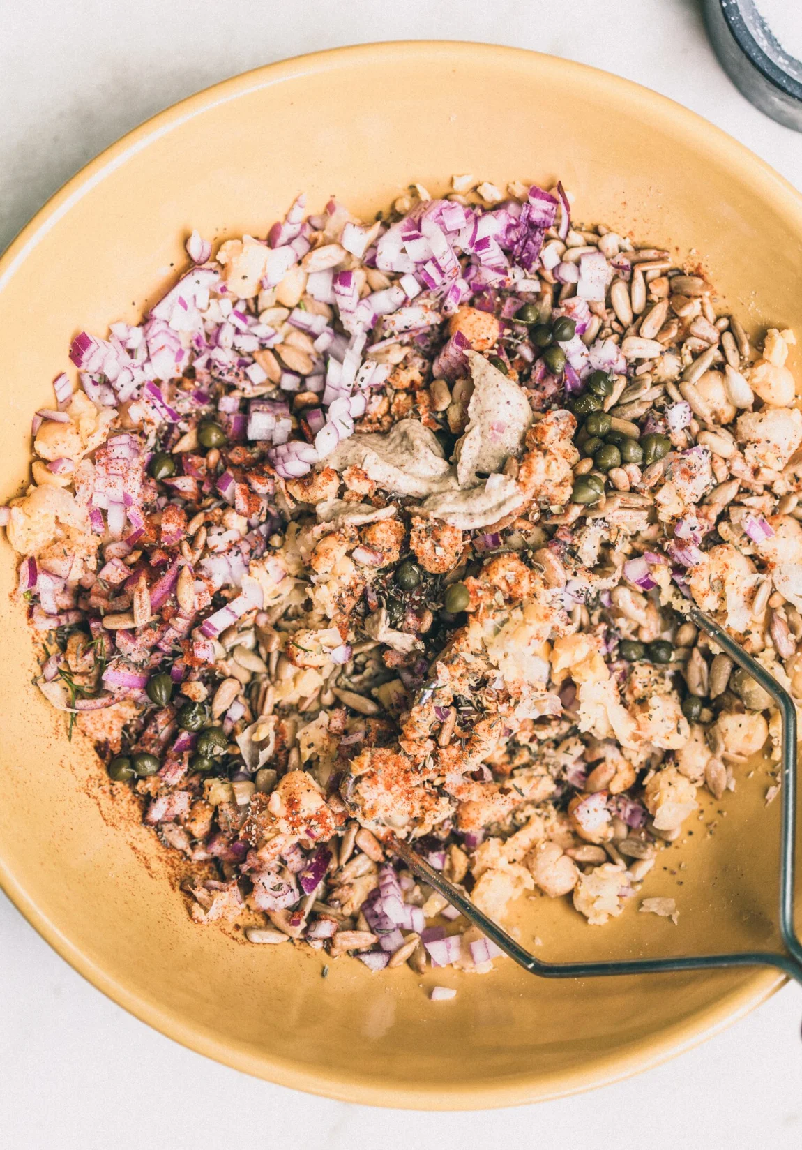 Vegan Chickpea Nicoise Salad - Golubka Kitchen