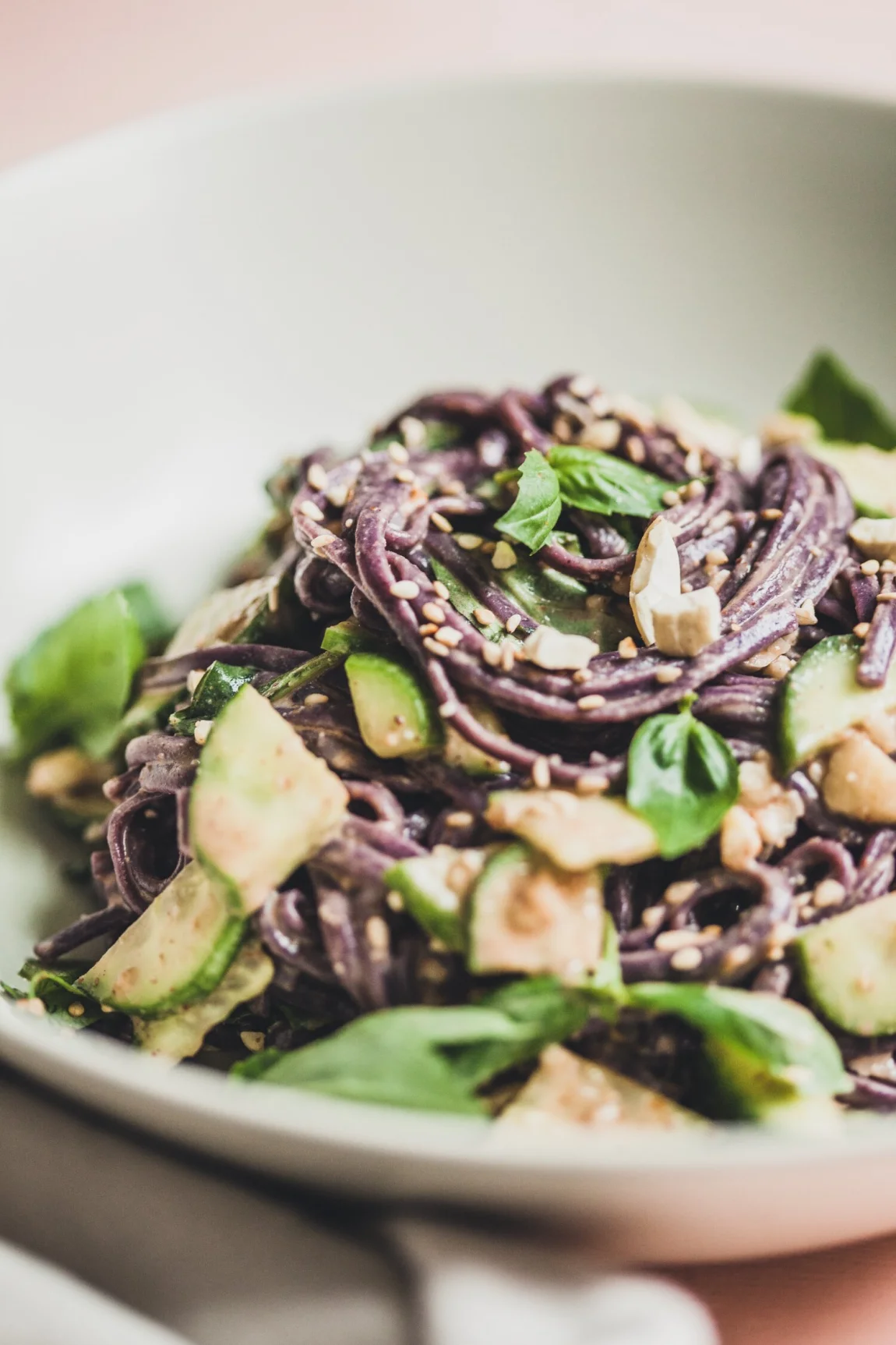 Cold Almond Butter Noodles, Our Weeknight Go To - Golubka Kitchen