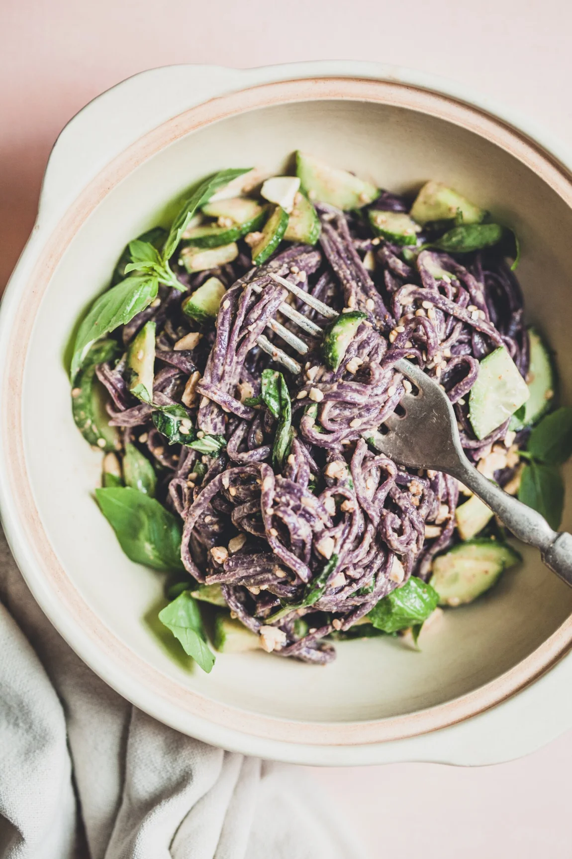 Cold Almond Butter Noodles, Our Weeknight Go To - Golubka Kitchen