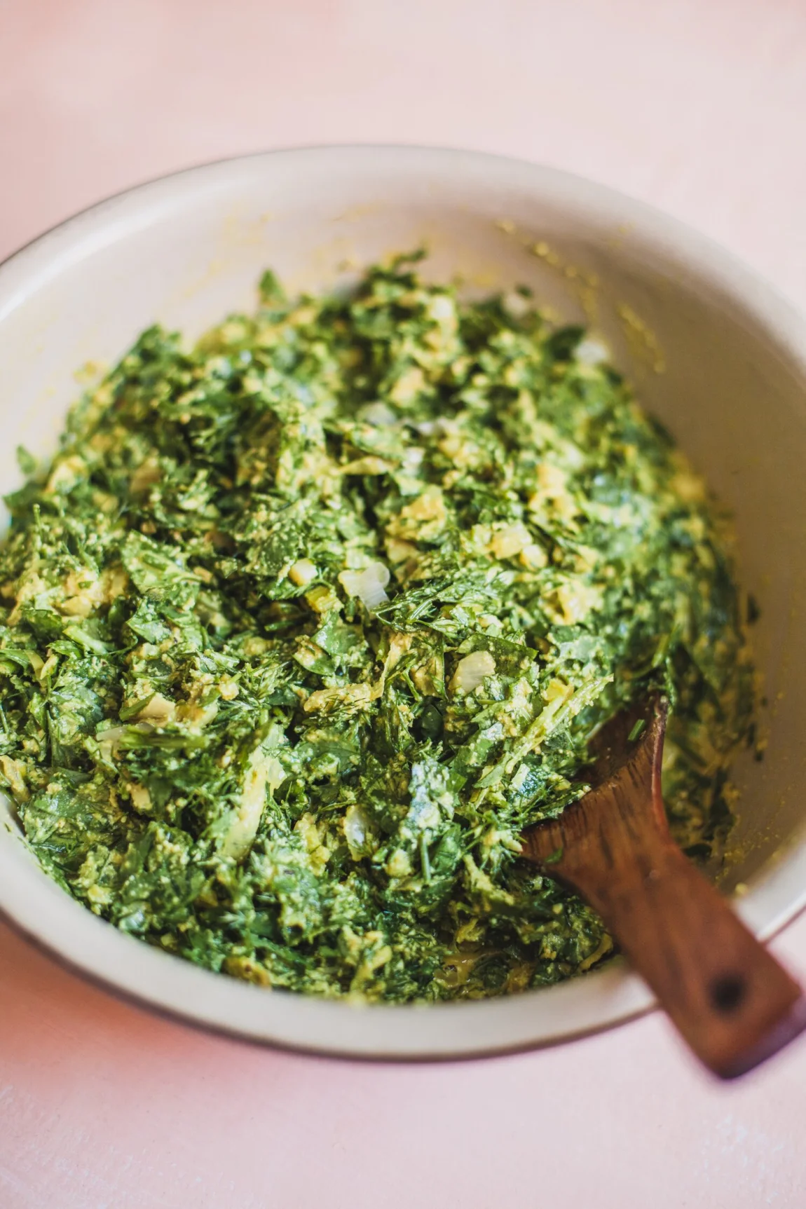 Vegan Herb Frittata (Kuku Sabzi) - Golubka Kitchen