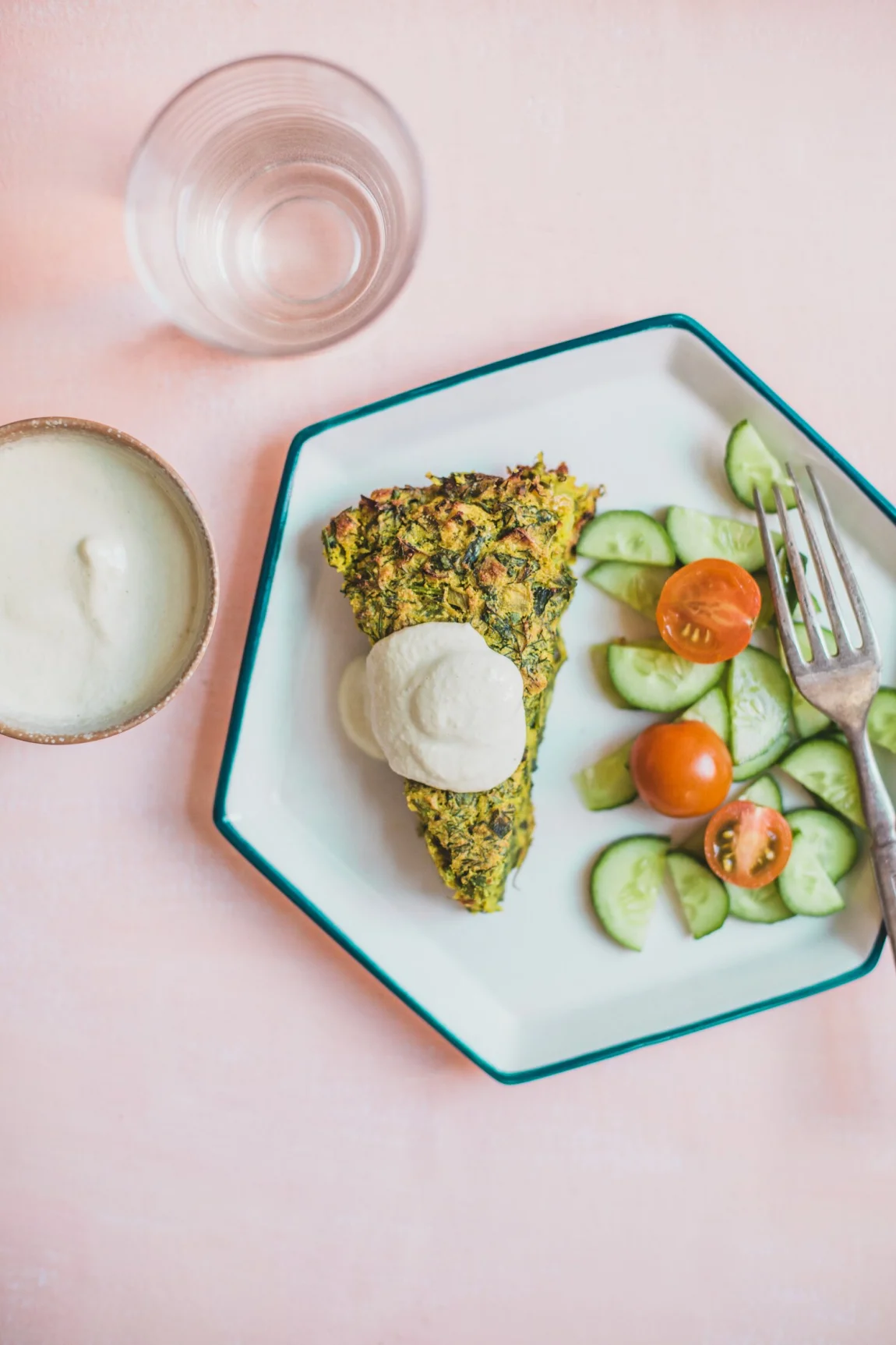 Vegan Herb Frittata (Kuku Sabzi) - Golubka Kitchen