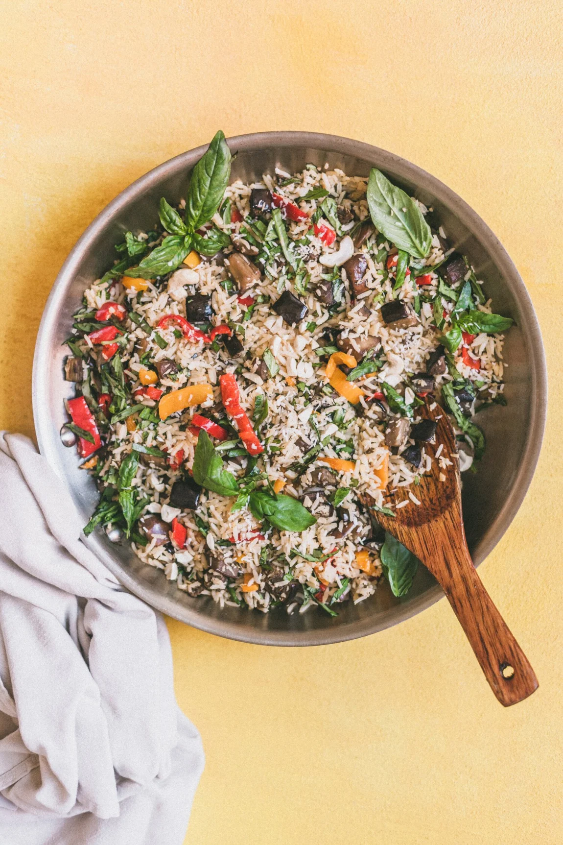 Coconut-Ginger Eggplant Fried Rice - Golubka Kitchen