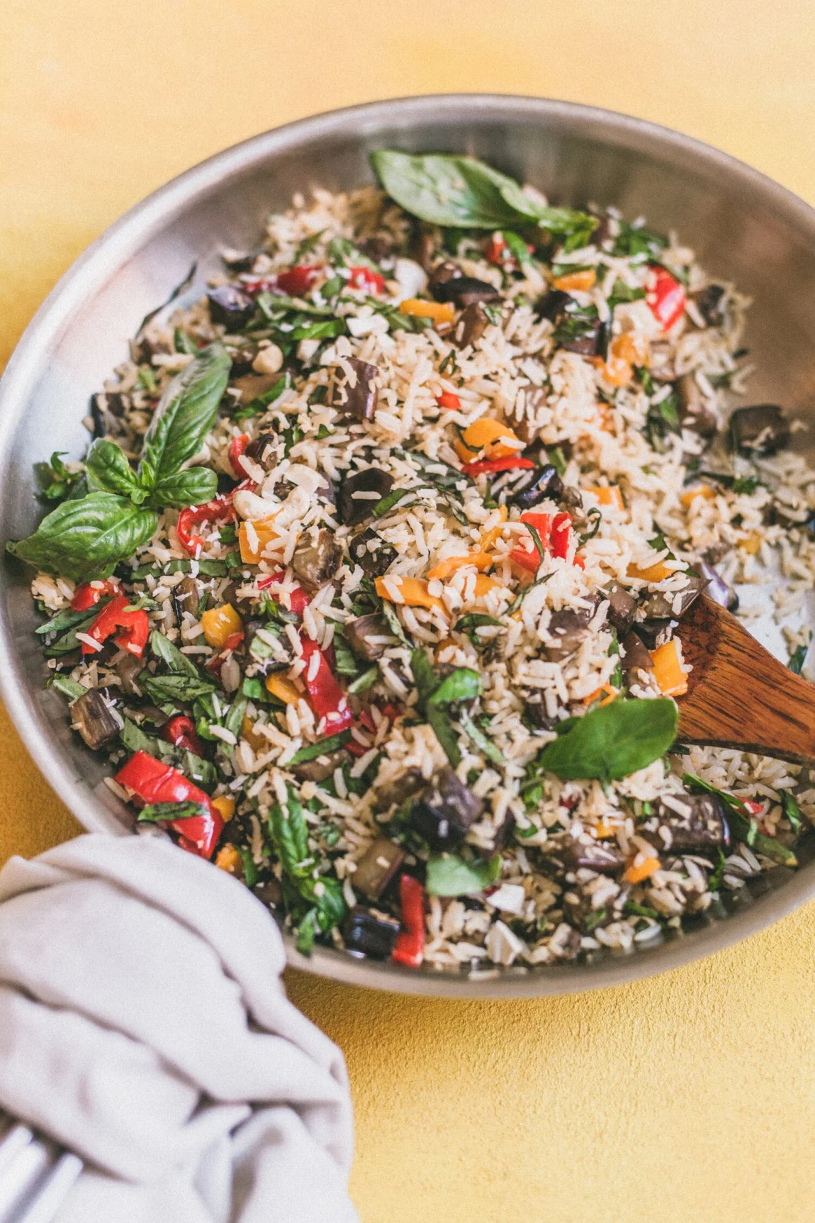 Coconut-Ginger Eggplant Fried Rice - Golubka Kitchen