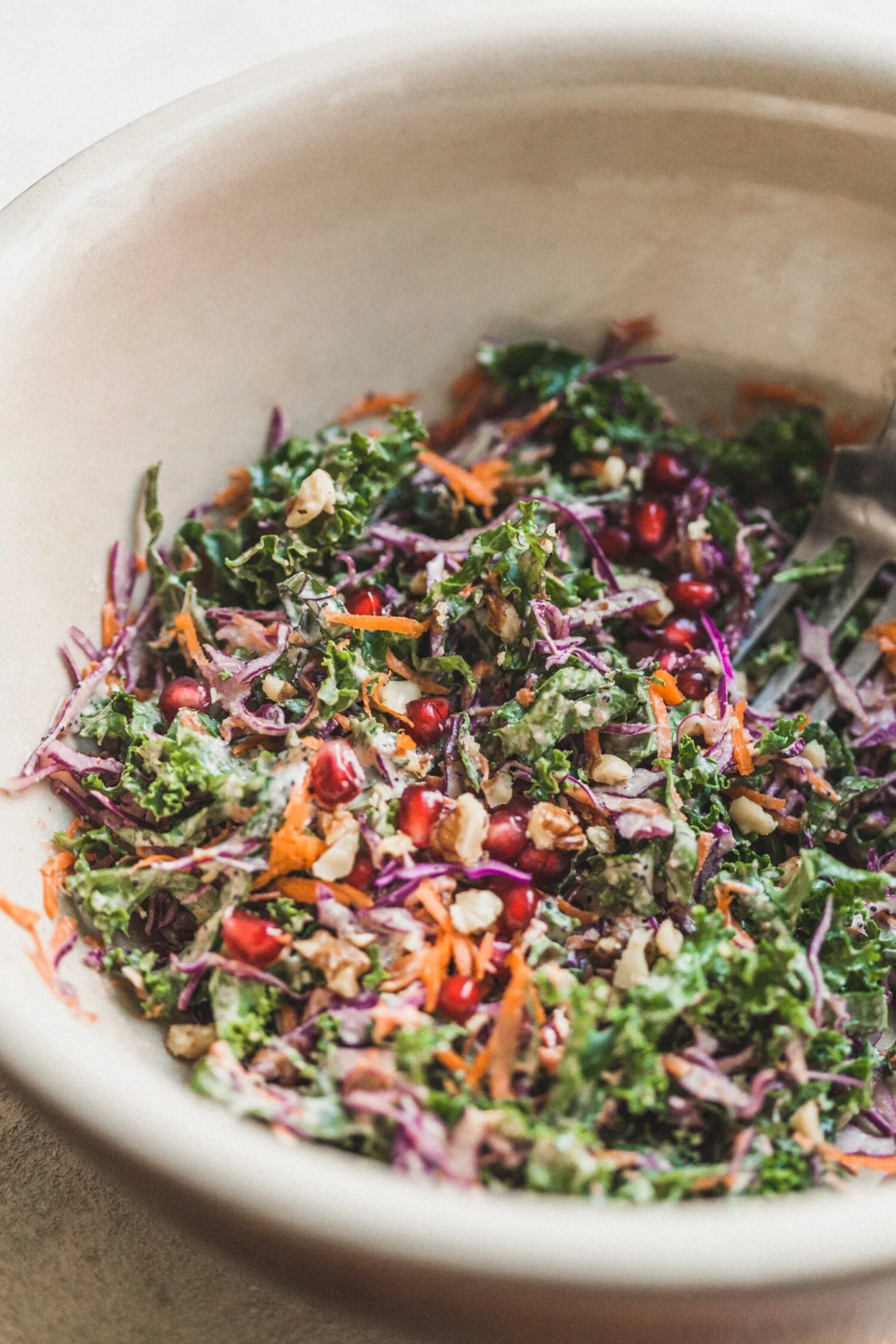 No-Recipe Winter Slaw with Dreamy Orange Tahini Dressing - Golubka Kitchen