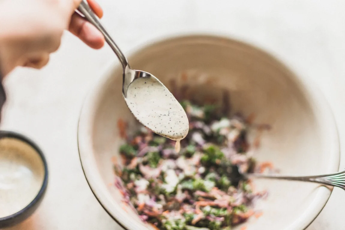 No-Recipe Winter Slaw with Dreamy Orange Tahini Dressing - Golubka Kitchen