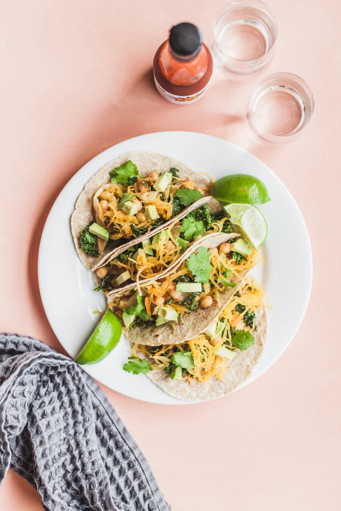 Spaghetti Squash Kimchi Tacos - Golubka Kitchen