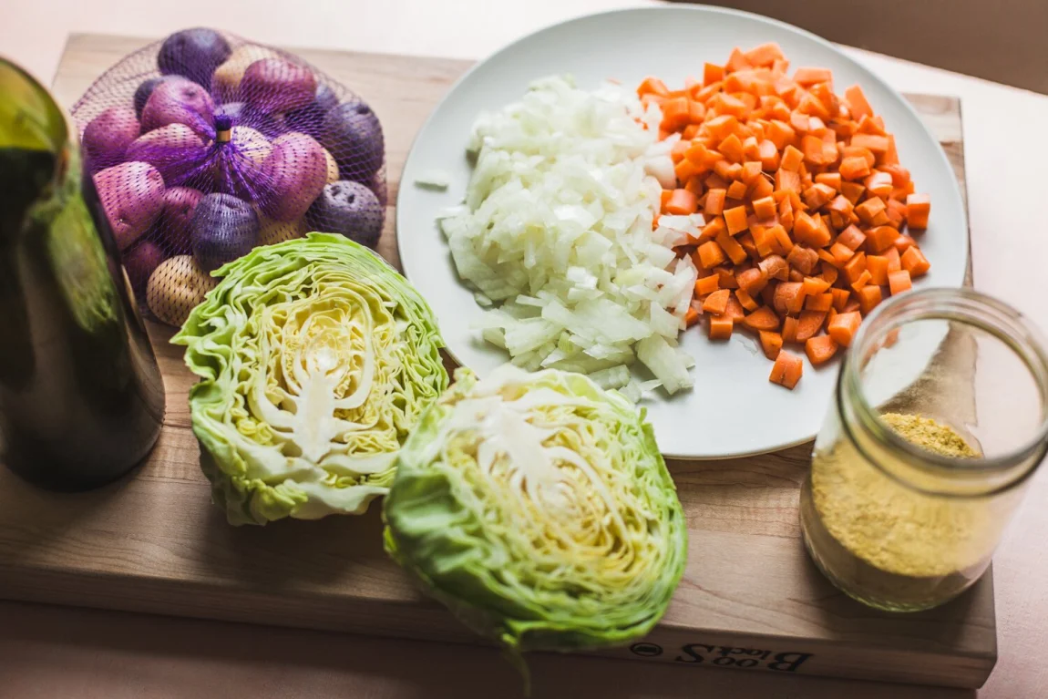 Golden Potato, Cabbage, and White Bean Stew - Abruzzo Inspired - Golubka Kitchen