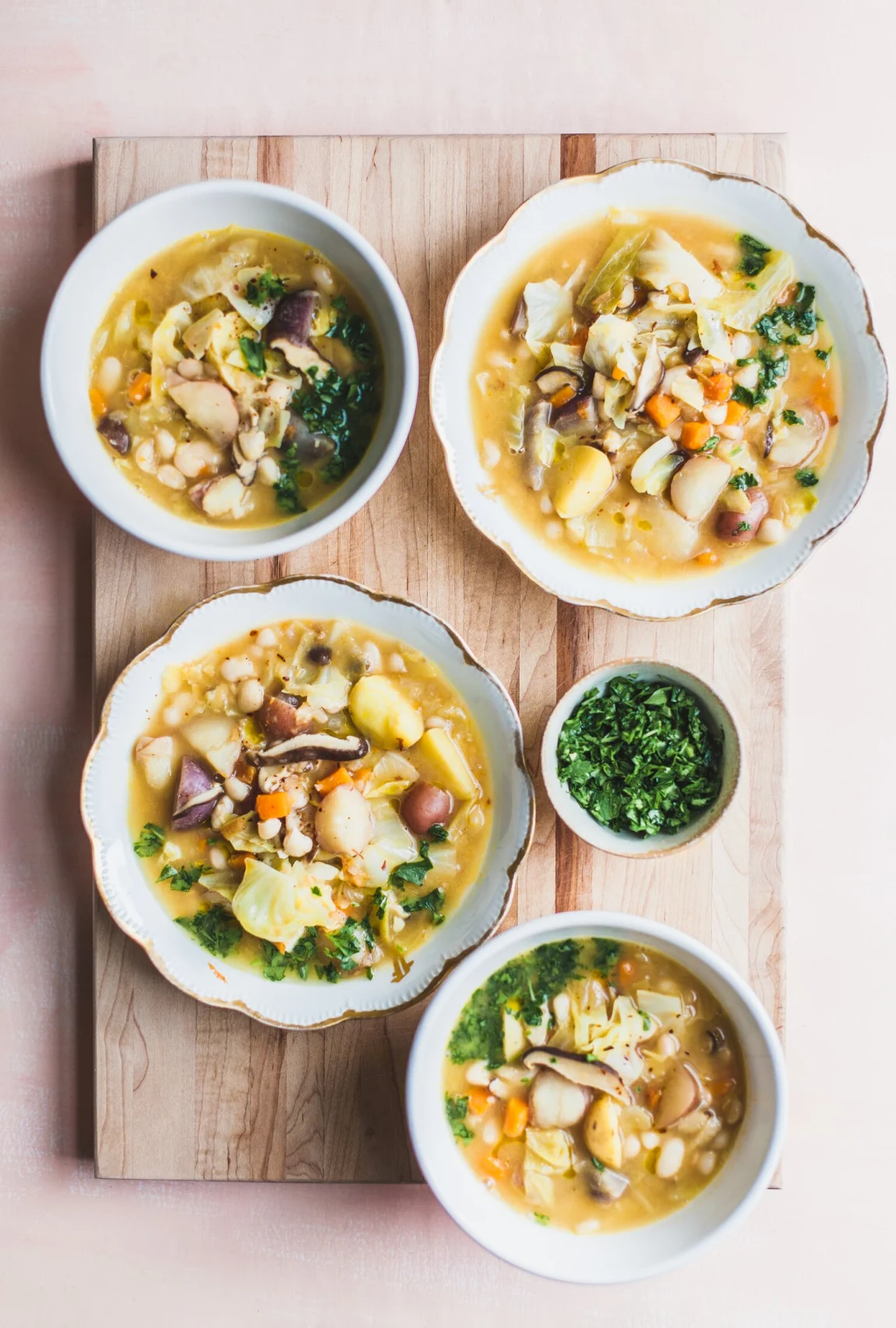Golden Potato, Cabbage, and White Bean Stew - Abruzzo Inspired - Golubka Kitchen