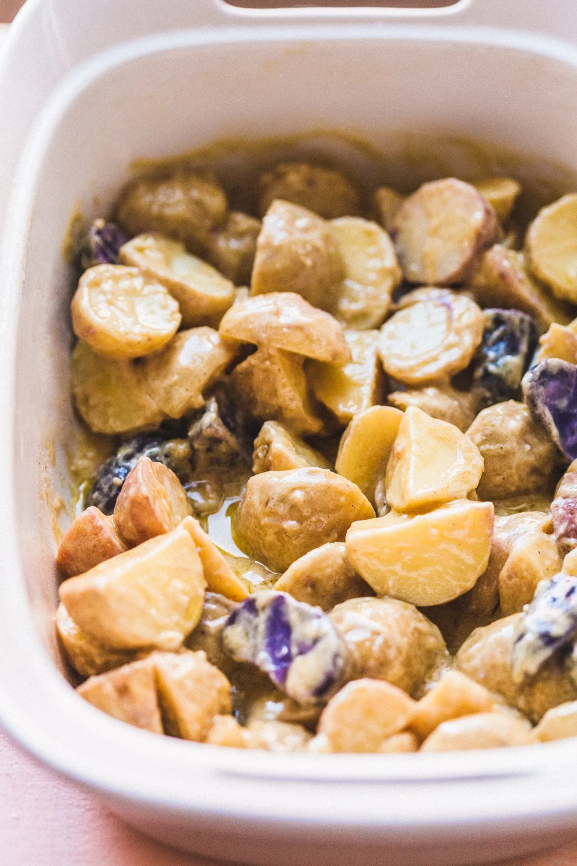 Next Level Lemon Miso Potatoes - Golubka Kitchen