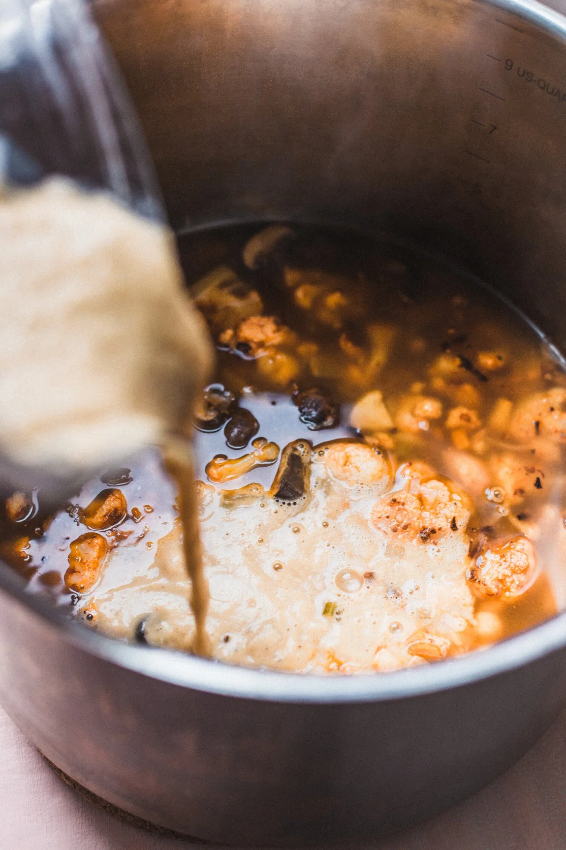 Roasted Cauliflower and Mushroom Chowder - Golubka Kitchen