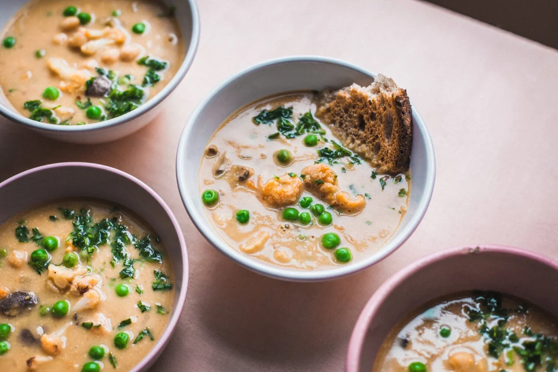 Roasted Cauliflower and Mushroom Chowder - Golubka Kitchen