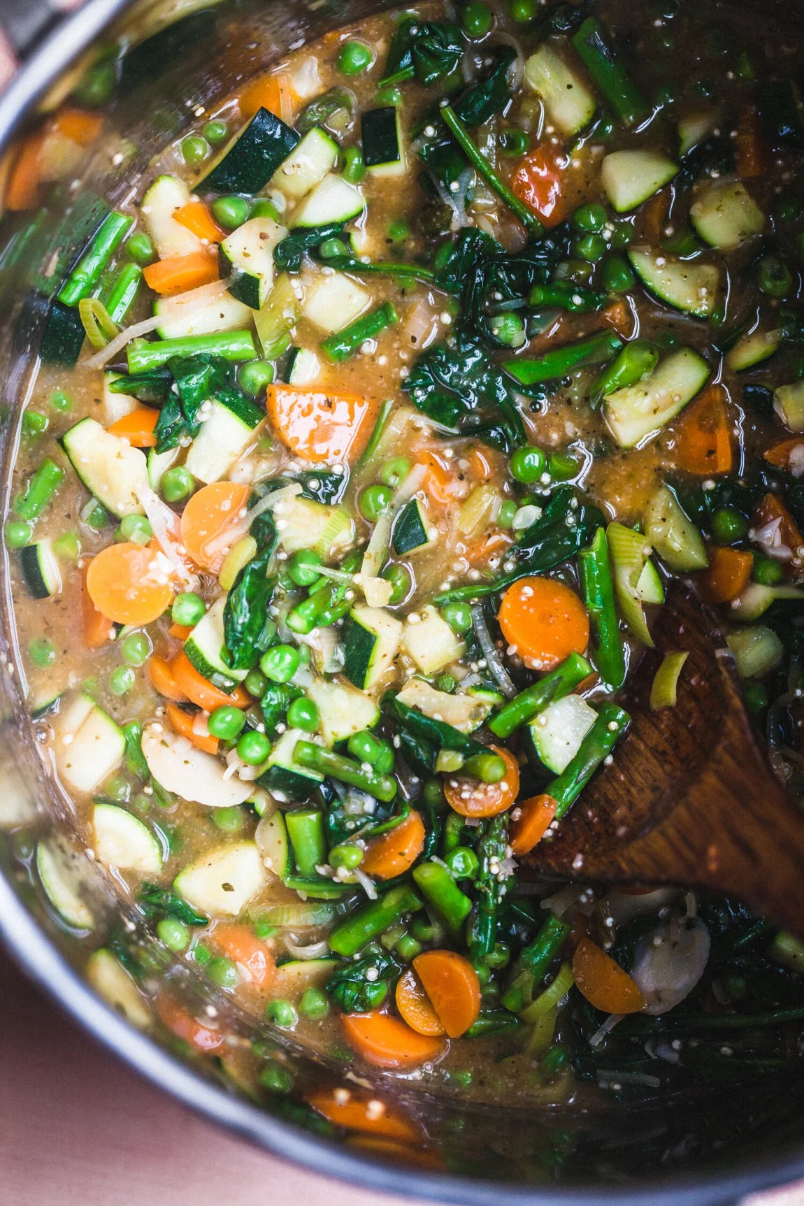 Spring Vegetable and Quinoa Pot Pie - Golubka Kitchen