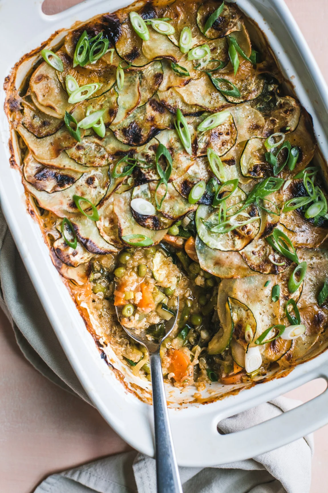 Spring Vegetable and Quinoa Pot Pie - Golubka Kitchen