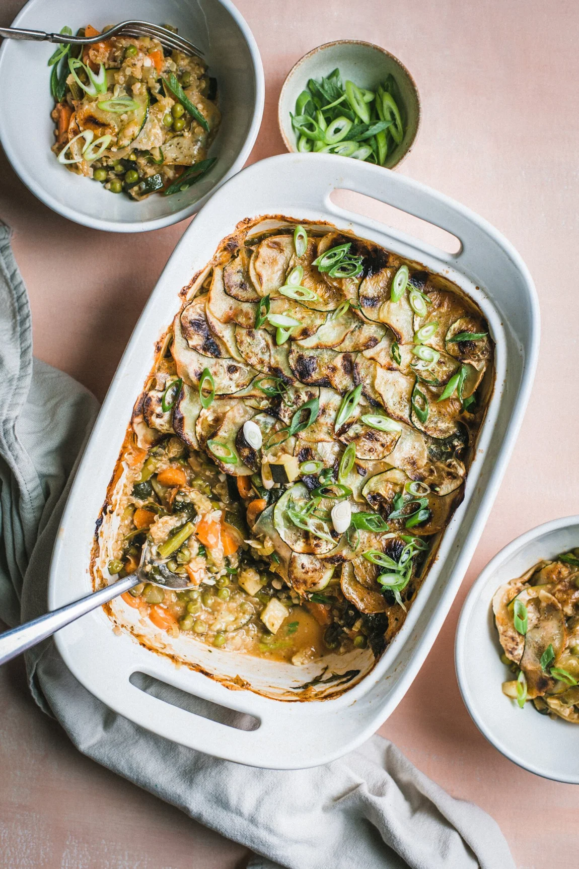 Spring Vegetable and Quinoa Pot Pie - Golubka Kitchen