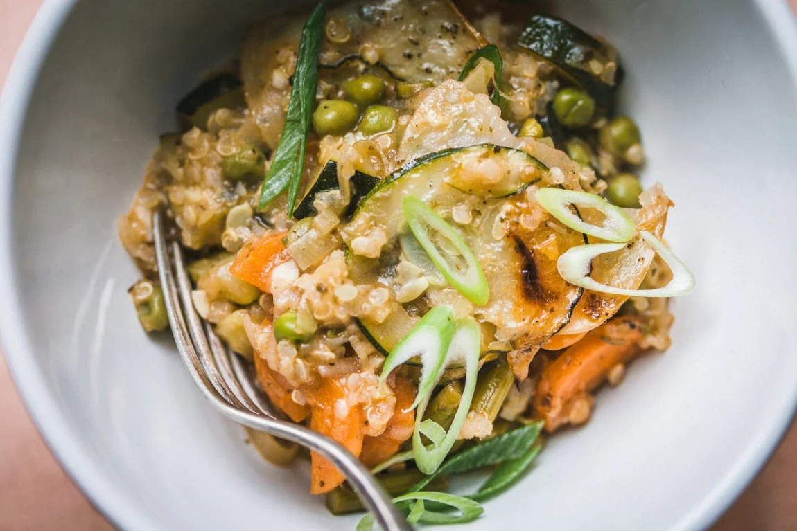 Spring Vegetable and Quinoa Pot Pie - Golubka Kitchen