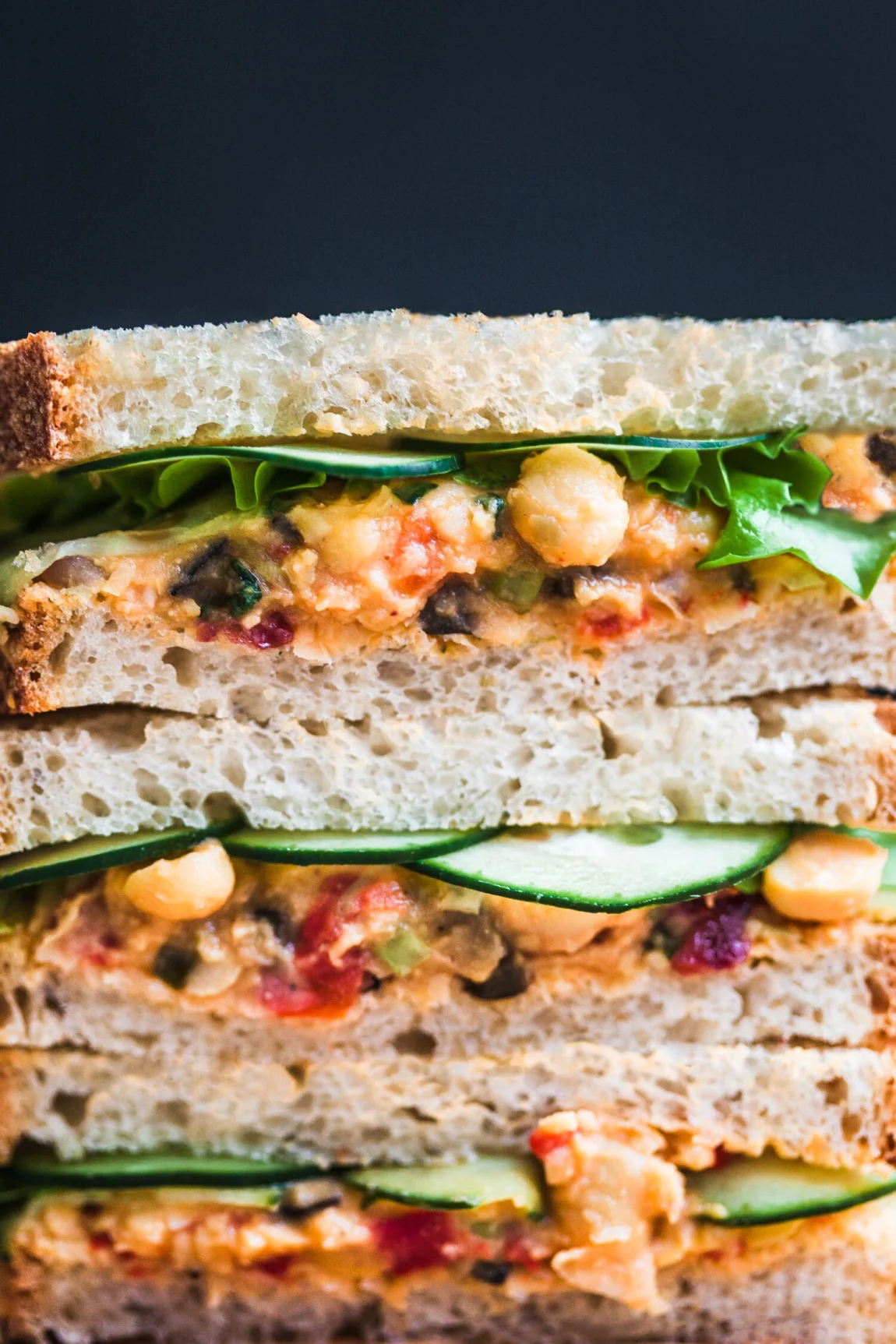 Buffalo Chickpea Salad Sandwich - Golubka Kitchen