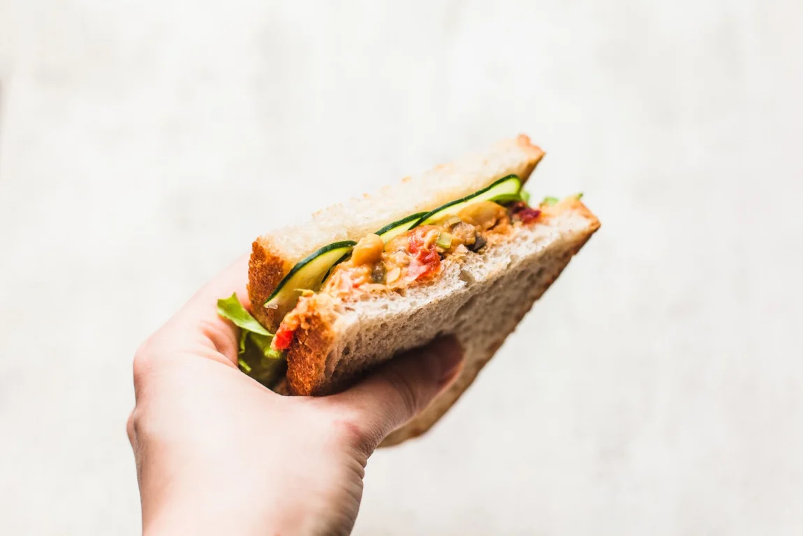 Buffalo Chickpea Salad Sandwich - Golubka Kitchen