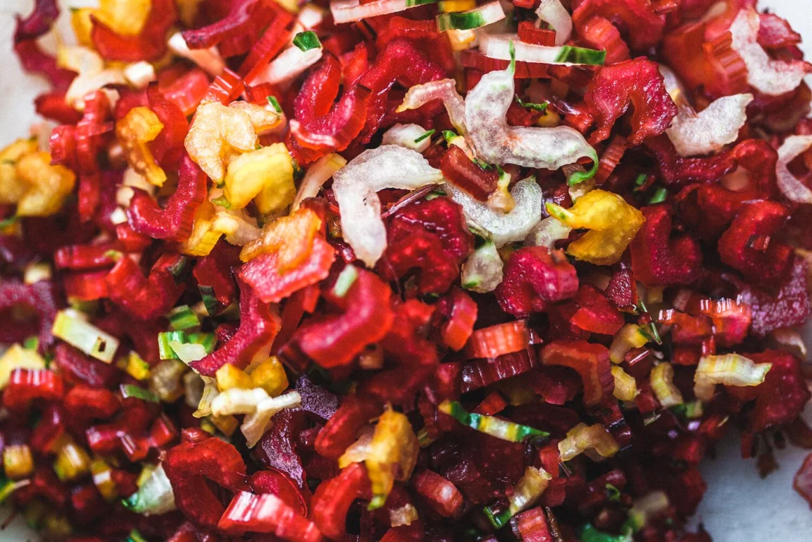 One Pot Vegan Creamed Beans and Greens with Chili Oil - Golubka Kitchen