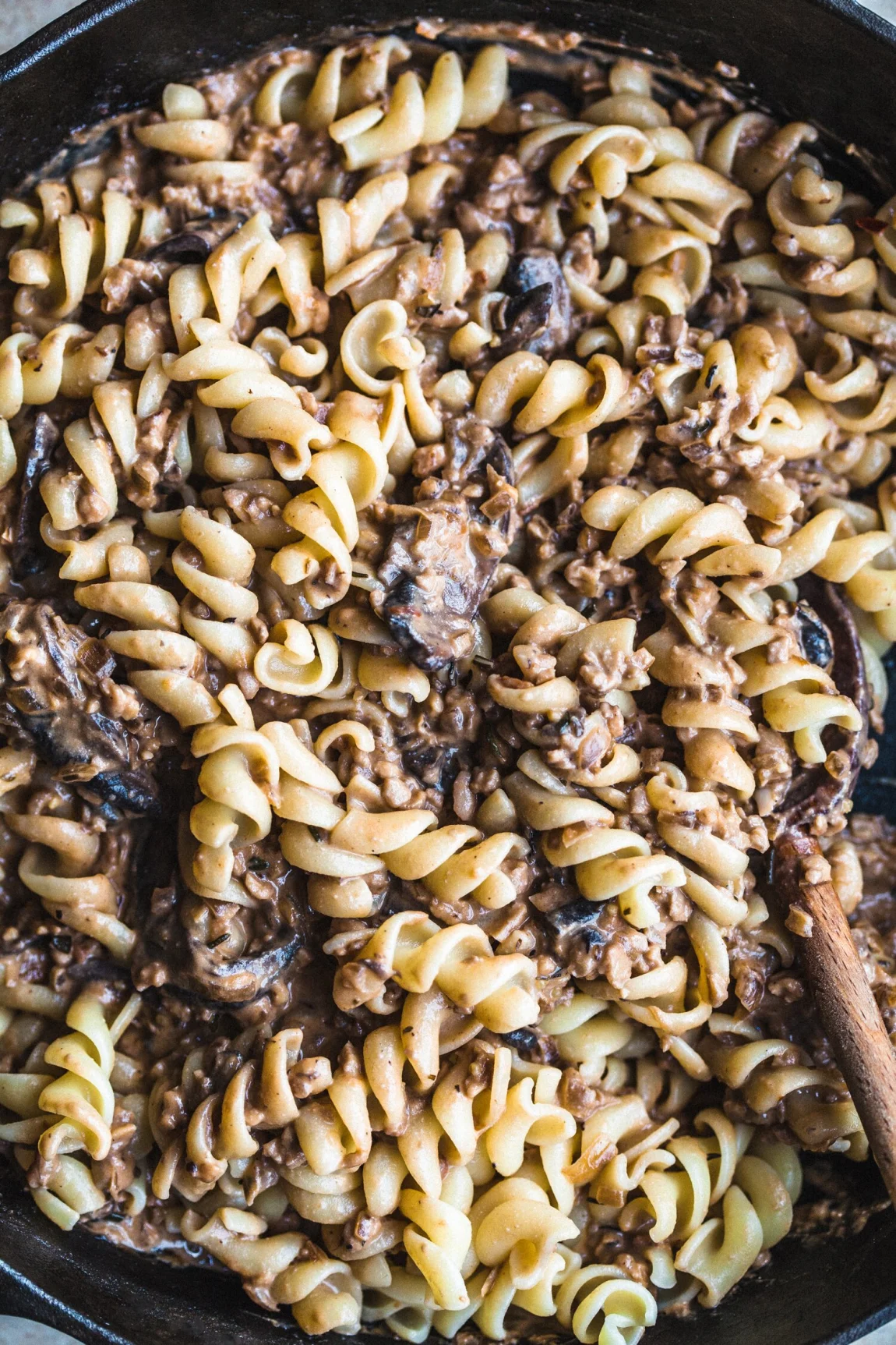 Mushroom Tempeh Stroganoff - Golubka Kitchen