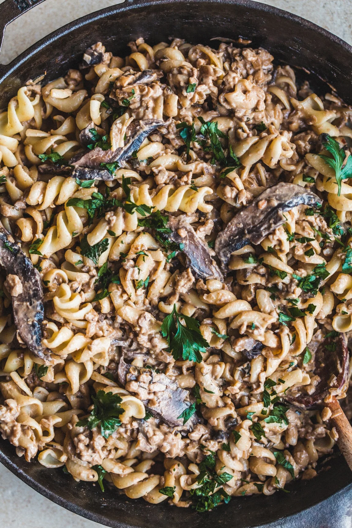 Mushroom Tempeh Stroganoff - Golubka Kitchen