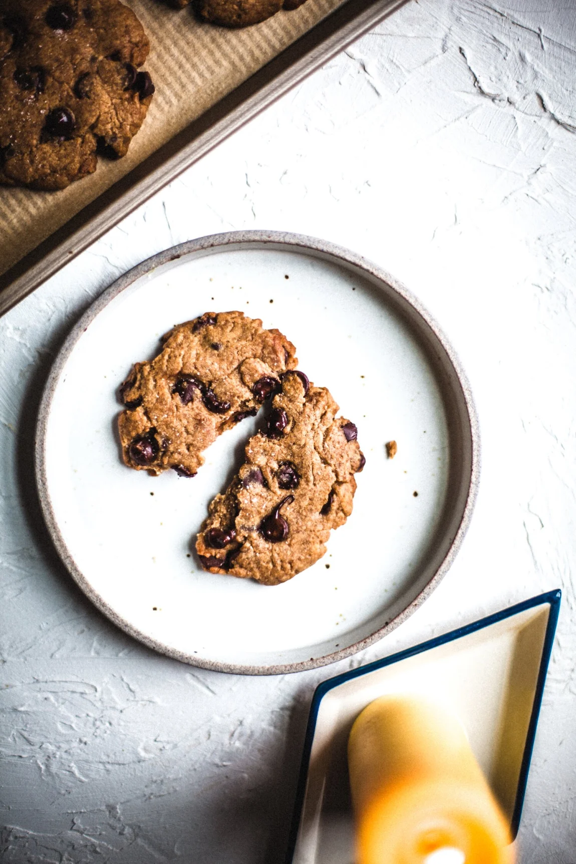 Vegan Sourdough Chocolate Chip Cookies - Golubka Kitchen