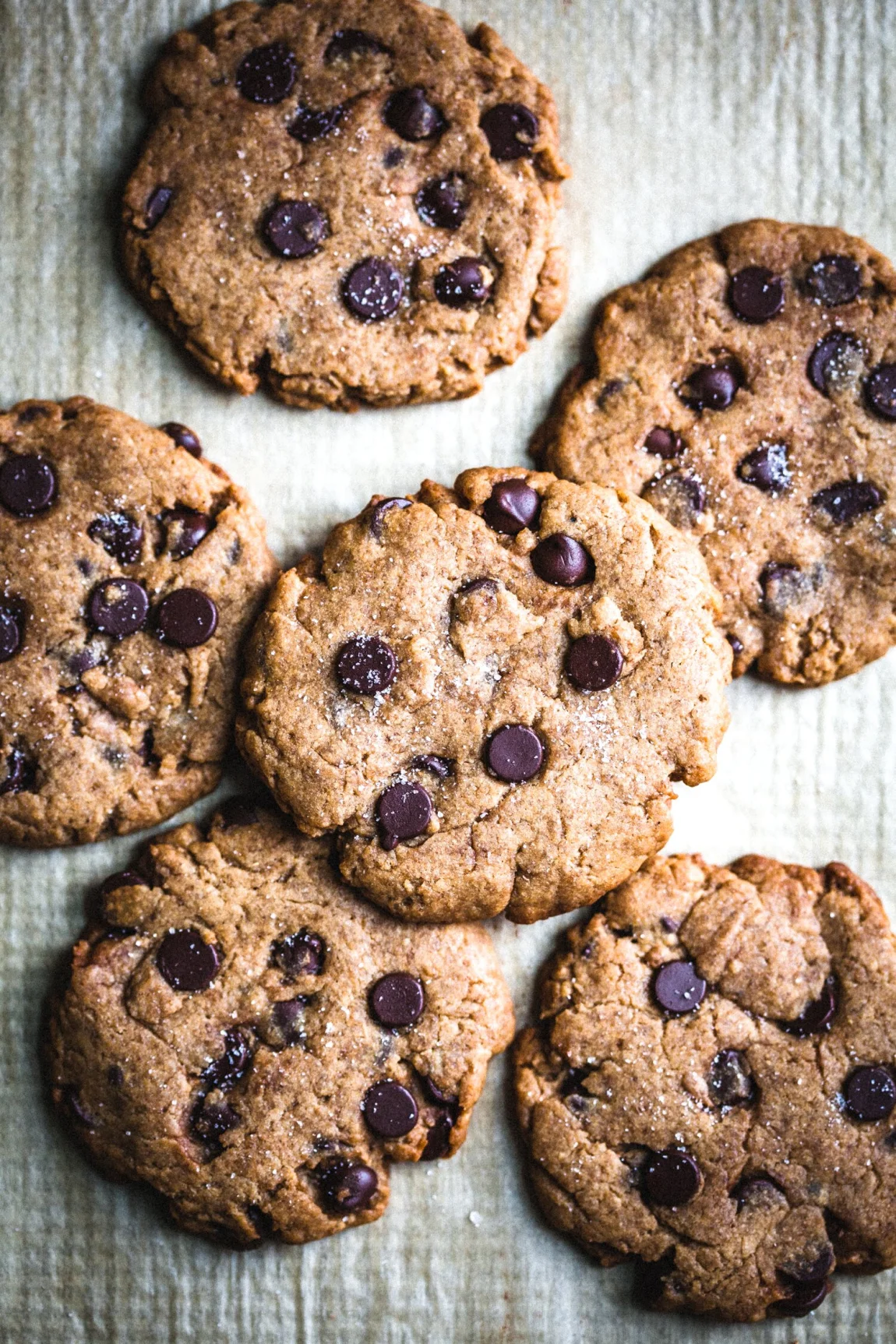 Vegan Sourdough Chocolate Chip Cookies - Golubka Kitchen