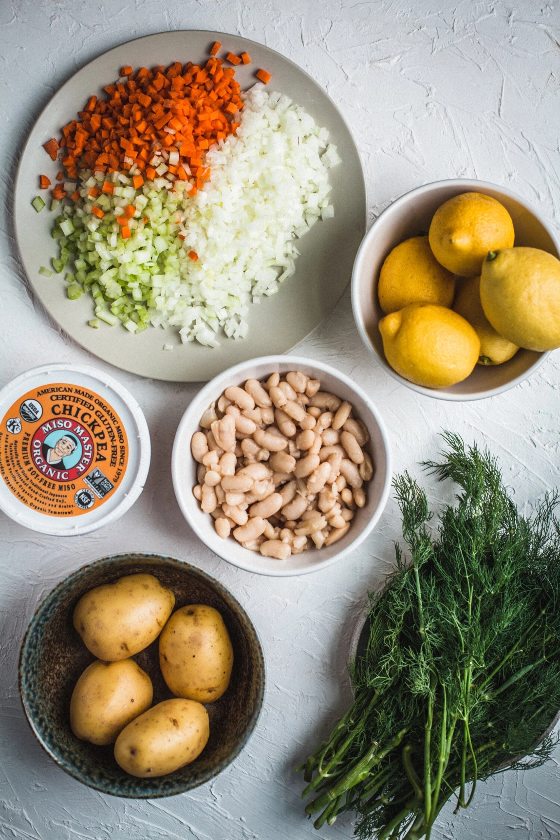 Lemon-Dill White Bean & Potato Soup - Golubka Kitchen