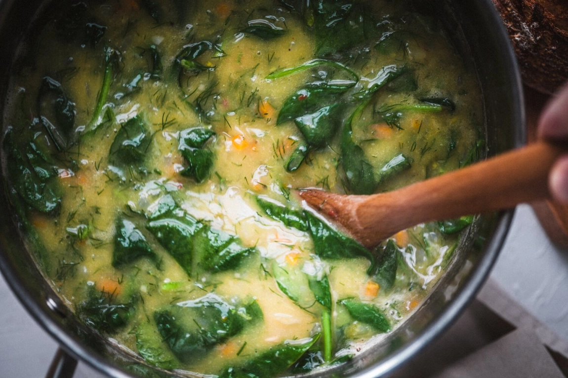 Lemon-Dill White Bean & Potato Soup - Golubka Kitchen
