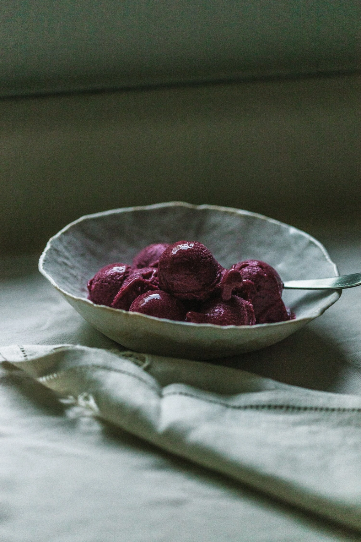 Roasted Berry Sorbet - Golubka Kitchen